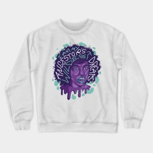 Afro Woman P R t shirt Crewneck Sweatshirt